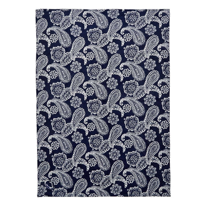 Collegiate Plush XL Throw Blanket-Navy/White Bandana with Penn State University Logo-Image 1-Vera Bradley
