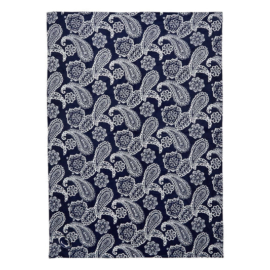 Collegiate Plush XL Throw Blanket-Navy/White Bandana with Penn State University Logo-Image 1-Vera Bradley