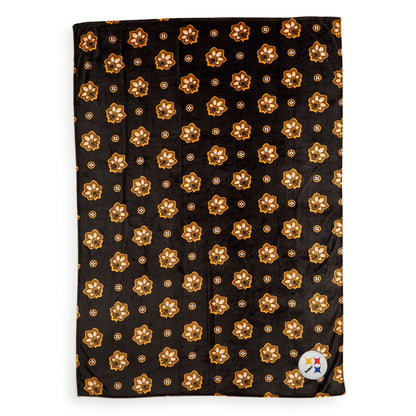 NFL Oversized Throw Blanket-Pittsburgh Steelers Bandana-Image 3-Vera Bradley