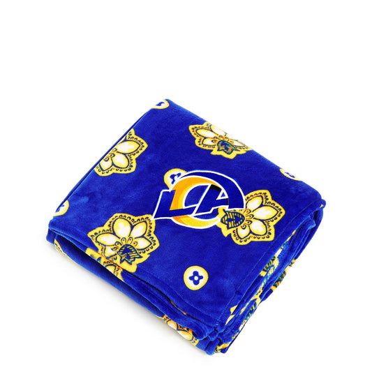 NFL Oversized Throw Blanket-Los Angeles Rams Bandana-Image 2-Vera Bradley