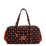 NFL Large Travel Duffel Bag-Cincinnati Bengals Bandana-Image 2-Vera Bradley