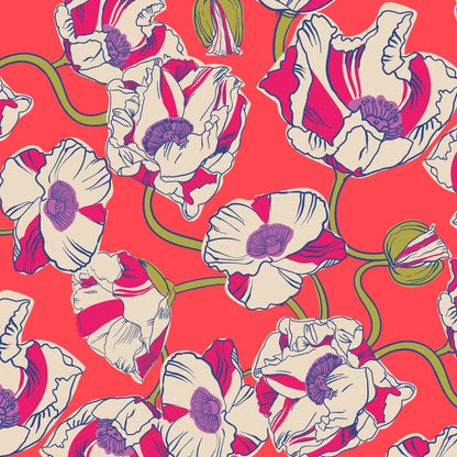Woodward Small Belt Bag-Swirling Poppies-Image 3-Vera Bradley
