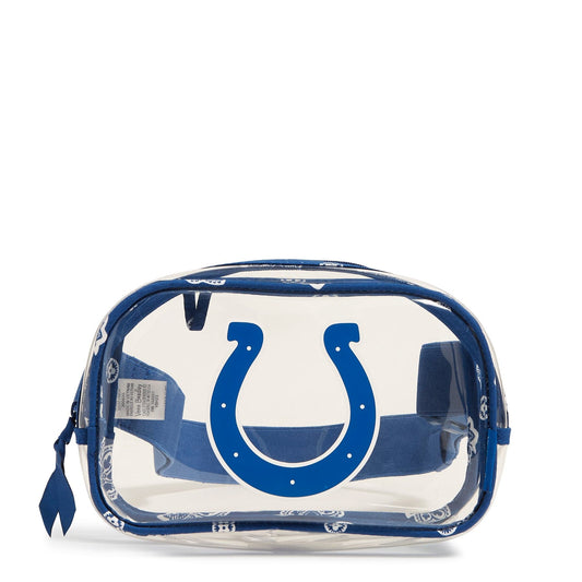 NFL Clear Small Belt Bag-Blue/White Bandana with Indianapolis Colts-Image 1-Vera Bradley