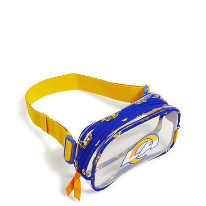 NFL Clear Small Belt Bag-Los Angeles Rams Bandana-Image 2-Vera Bradley