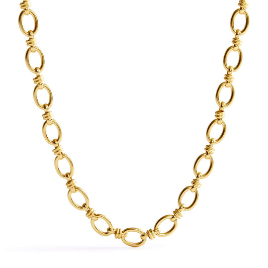 Mixed Chain Necklace-Satin Gold-Image 1-Vera Bradley